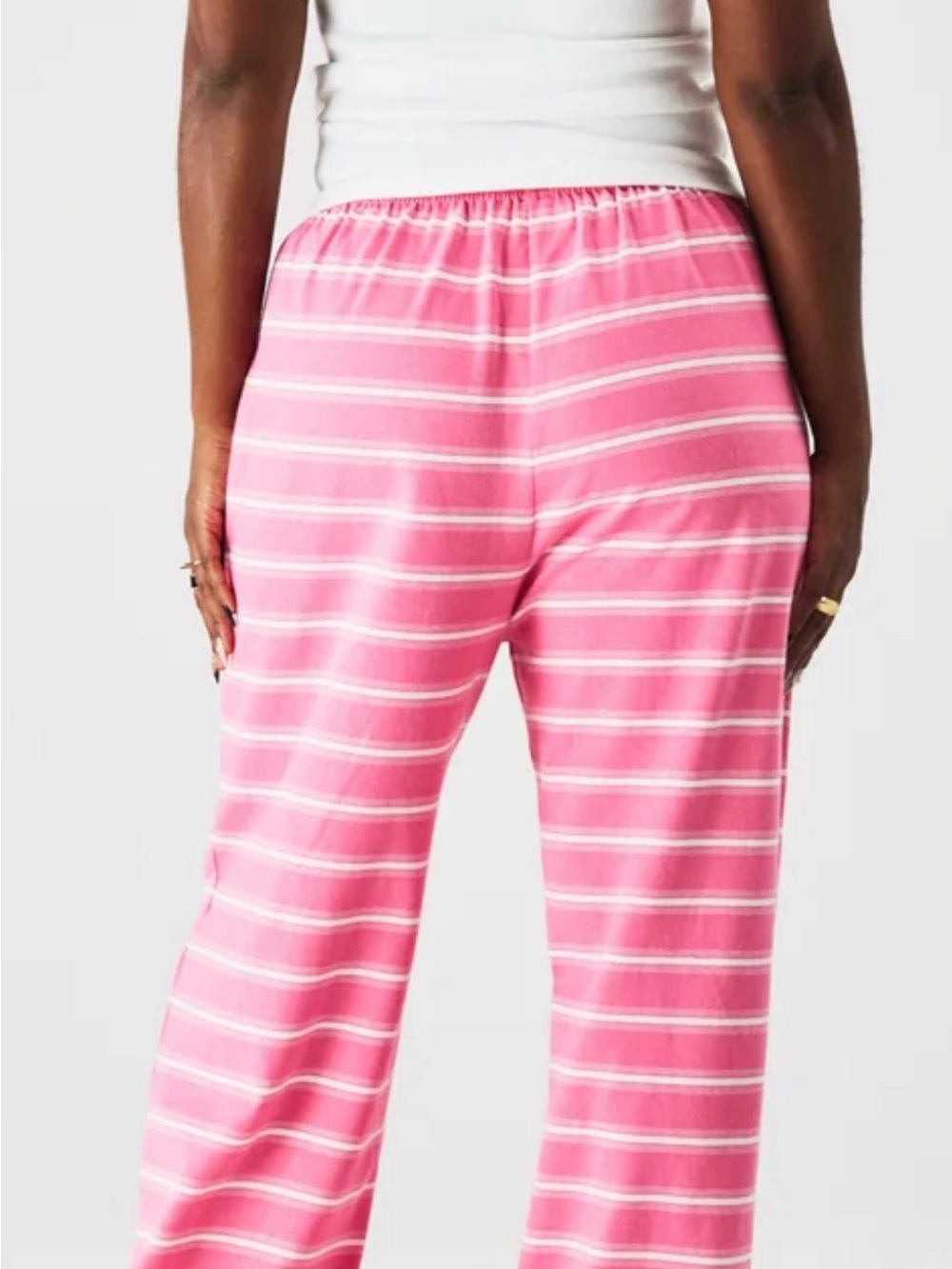 parke pink aid Women's Pink Striped Lounge Pants